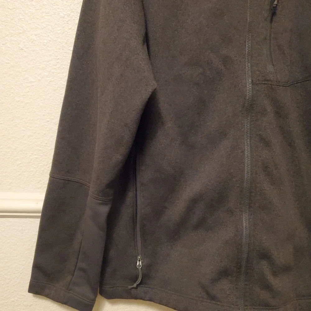 The North Face Mens Apex Bionic 2 Hoodie Softshell Jacket Charcoal Grey Large